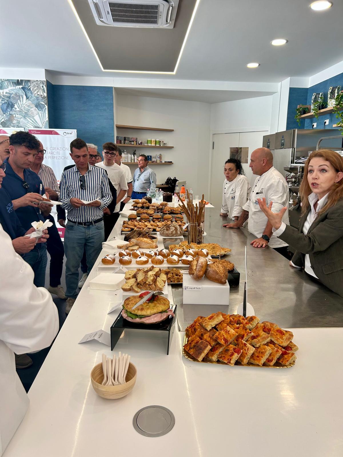 Degustazione di pane e prodotti da forno CSM organizzata da EuroSud Food